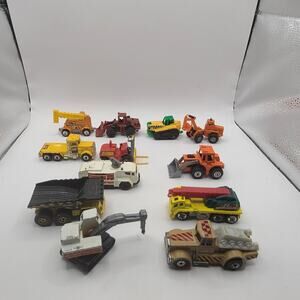 Matchbox construction vehicle lots.